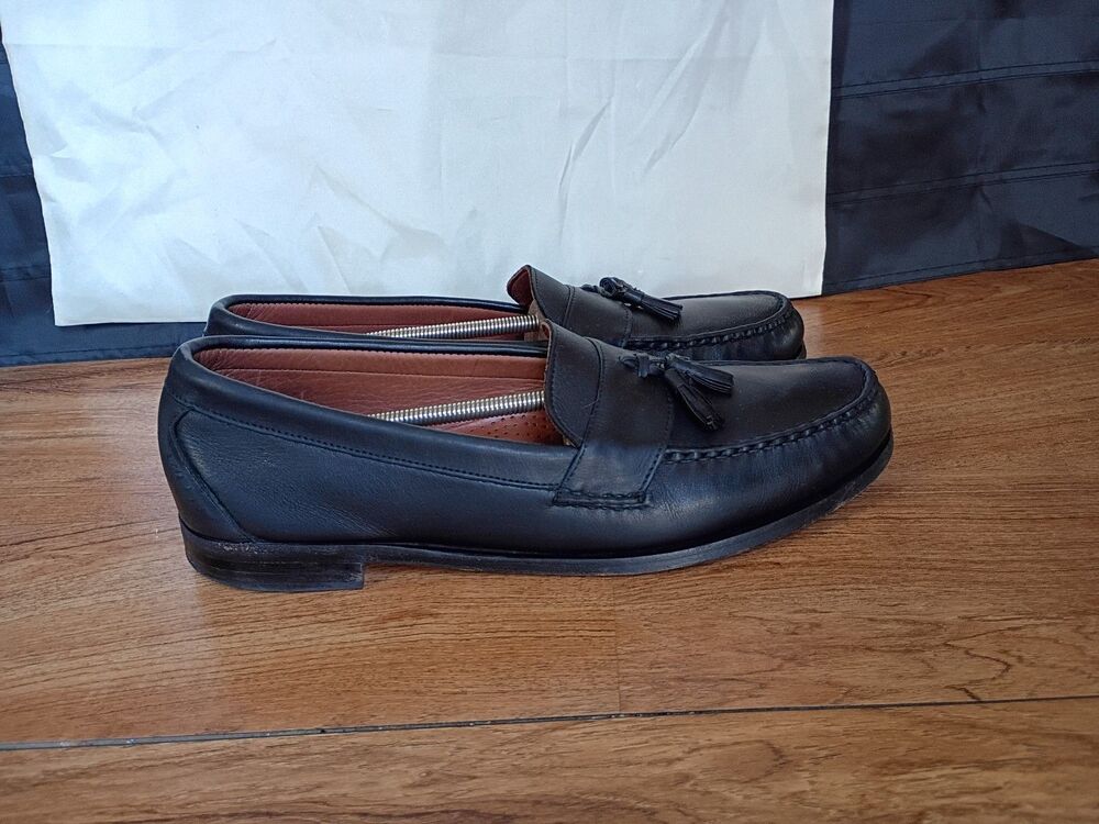 Allen Edmonds Stowe Black Tassel Loafers Size 14D